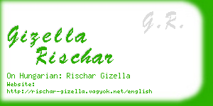 gizella rischar business card
